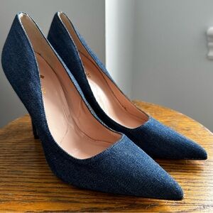 Kate Spade Dark Blue Denim Heels